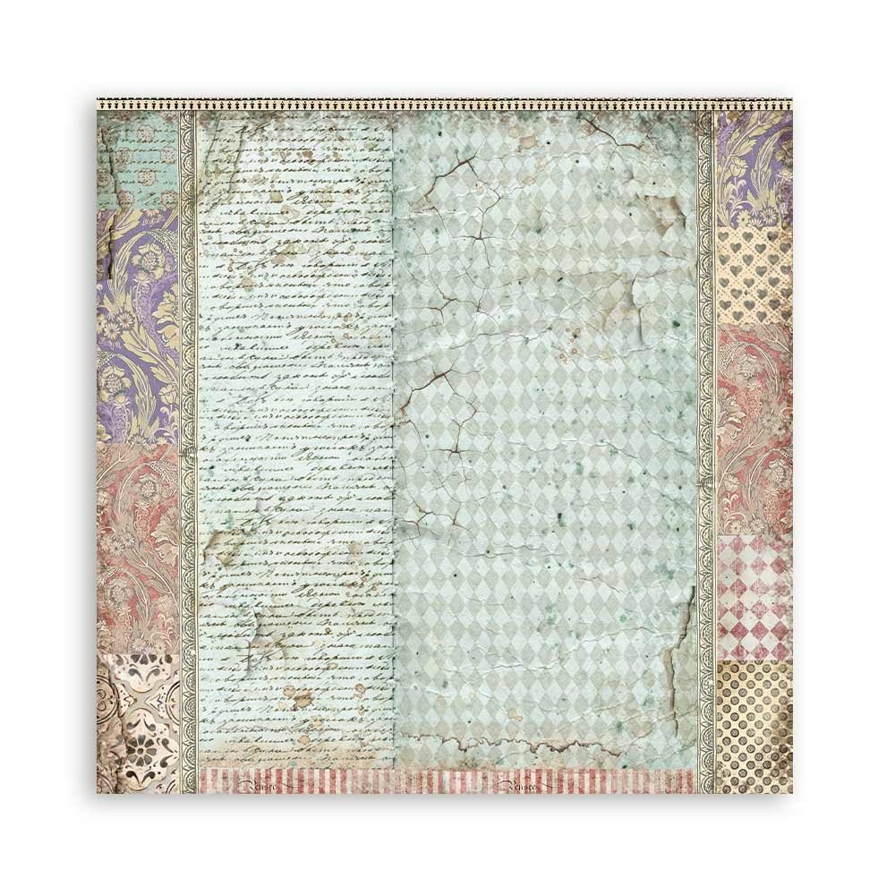 Stamperia Alice Clock 12x12 Inch Paper Sheets (10pcs) (SBB815) (DISCONTINUED) Stamperia Alice Clock 12x12 Inch Paper Sheets (10pcs) (SBB815) (DISCONTINUED)