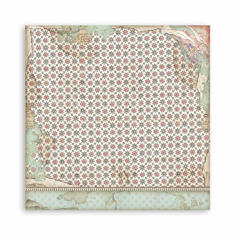 Stamperia Alice Tea Cup Texture 12x12 Inch Paper Sheets (10pcs) (SBB818) (DISCONTINUED) Stamperia Alice Tea Cup Texture 12x12 Inch Paper Sheets (10pcs) (SBB818) (DISCONTINUED)