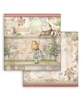 Stamperia Alice Humpty Dumpty 12x12 Inch Paper Sheets (10pcs) (SBB820) (DISCONTINUED)