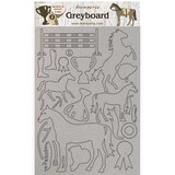 Stamperia Greyboard A4 Romantic Horses Trophy (KLSPDA434) (DISCONTINUED)