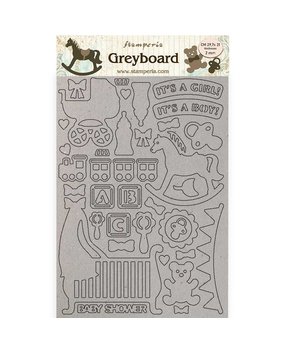 Stamperia Greyboard A4 Sleeping Beauty Baby (KLSPDA433) (DISCONTINUED)