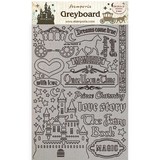 Stamperia Greyboard A4 Sleeping Beauty Castle (KLSPDA431) (DISCONTINUED)