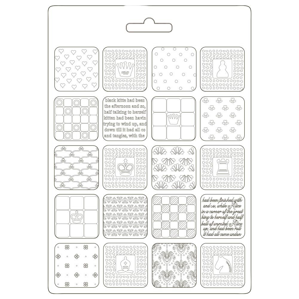 Stamperia Soft Mould A5 Alice Patchwork (K3PTA589) (DISCONTINUED)