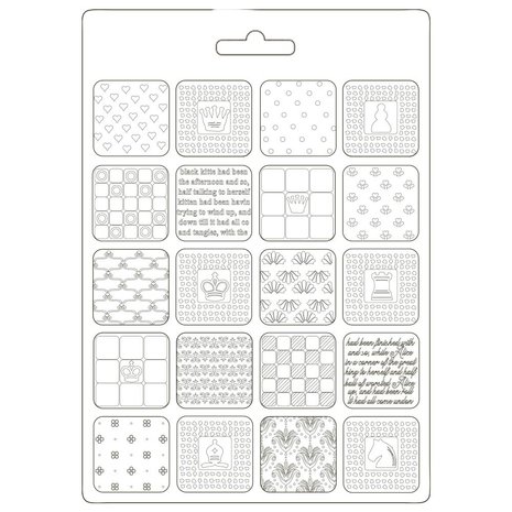 Stamperia Soft Mould A5 Alice Patchwork (K3PTA589) (OUTLET) Stamperia Soft Mould A5 Alice Patchwork (K3PTA589) (OUTLET)