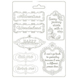 Stamperia Soft Mould A5 Alice in Wonderland Plates (K3PTA590) (DISCONTINUED)