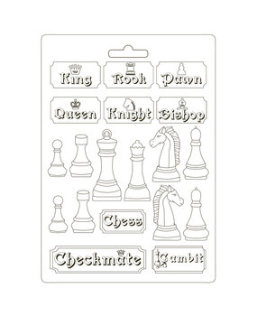 Stamperia Soft Mould A4 Alice Chessboard (K3PTA4507) (DISCONTINUED) Stamperia Soft Mould A4 Alice Chessboard (K3PTA4507) (DISCONTINUED)