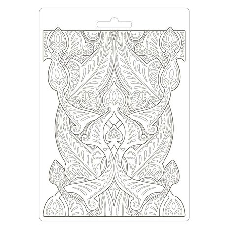 Stamperia Soft Mould A5 Romantic Horses Saddle Pattern (K3PTA583) (DISCONTINUED)