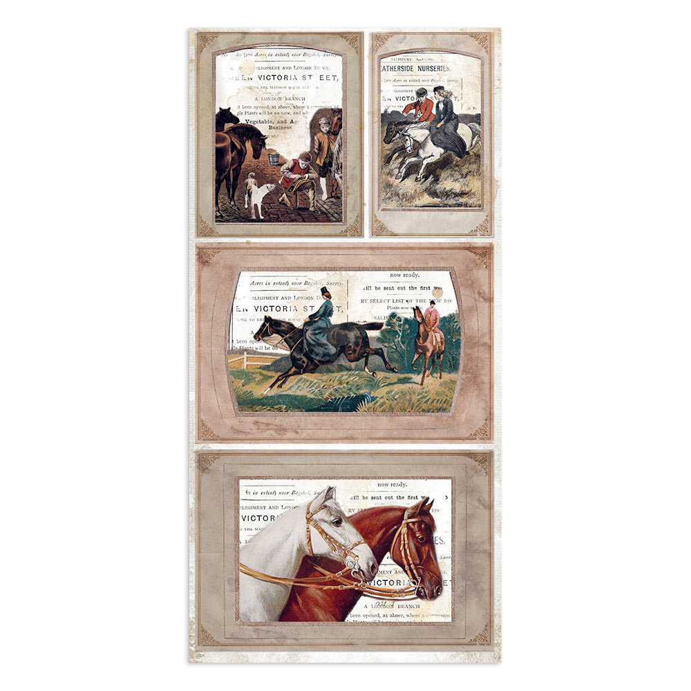 Stamperia Romantic Horses 6x12 Inch Paper Pack (SBBV06) (DISCONTINUED) Stamperia Romantic Horses 6x12 Inch Paper Pack (SBBV06) (DISCONTINUED)