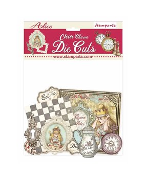 Stamperia Alice Charms Clear Die Cuts (DFLDCP18) (DISCONTINUED)