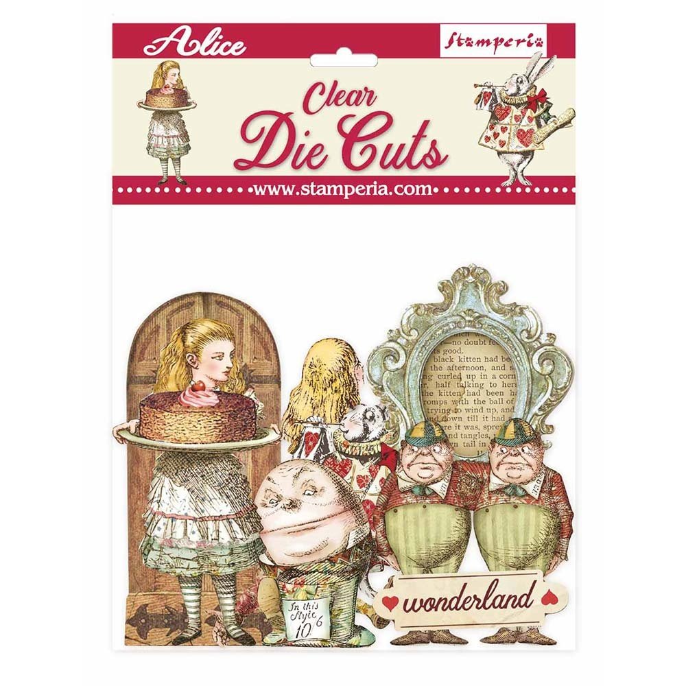 Stamperia Alice Through the Looking Glass Clear Die Cuts (DFLDCP11) (DISCONTINUED)