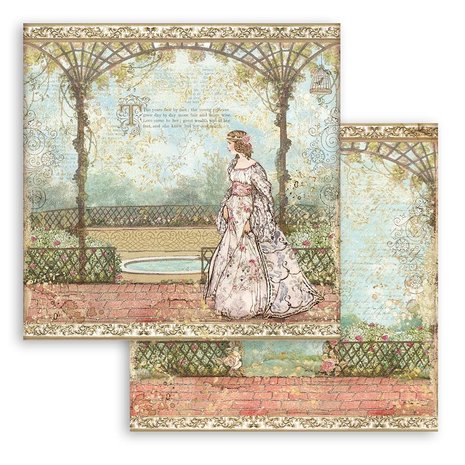 Stamperia Sleeping Beauty 8x8 Inch Paper Pack (SBBS38) (DISCONTINUED) Stamperia Sleeping Beauty 8x8 Inch Paper Pack (SBBS38) (DISCONTINUED)