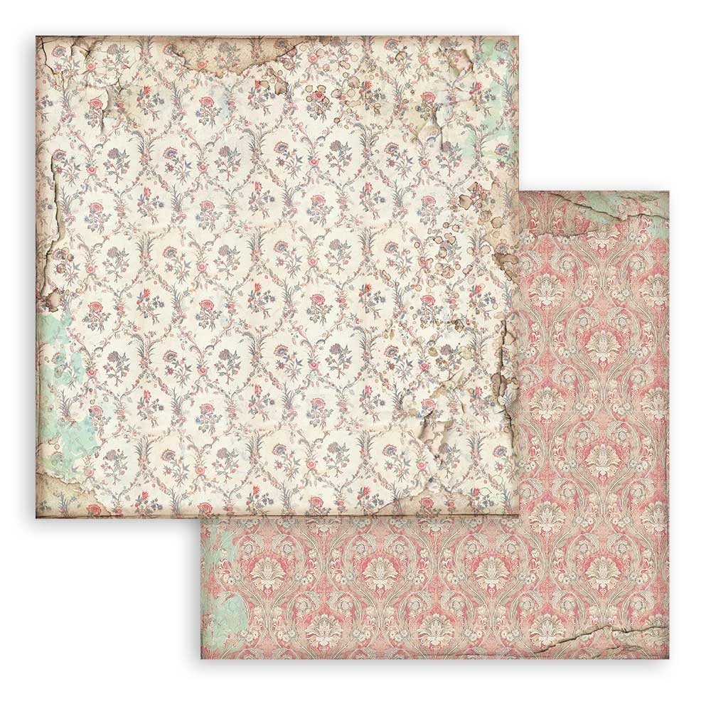 Stamperia Alice Backgrounds 8x8 Inch Paper Pack (SBBS46)