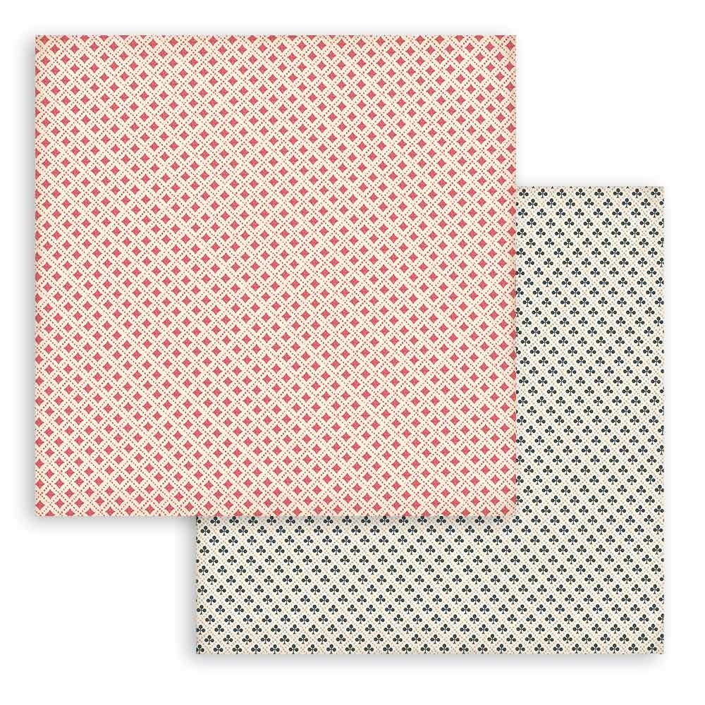 Stamperia Alice Backgrounds 8x8 Inch Paper Pack (SBBS46)