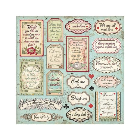 Stamperia Alice in Wonderland 6x6 Inch Paper Pack (SBBXS03) (DISCONTINUED) Stamperia Alice in Wonderland 6x6 Inch Paper Pack (SBBXS03) (DISCONTINUED)