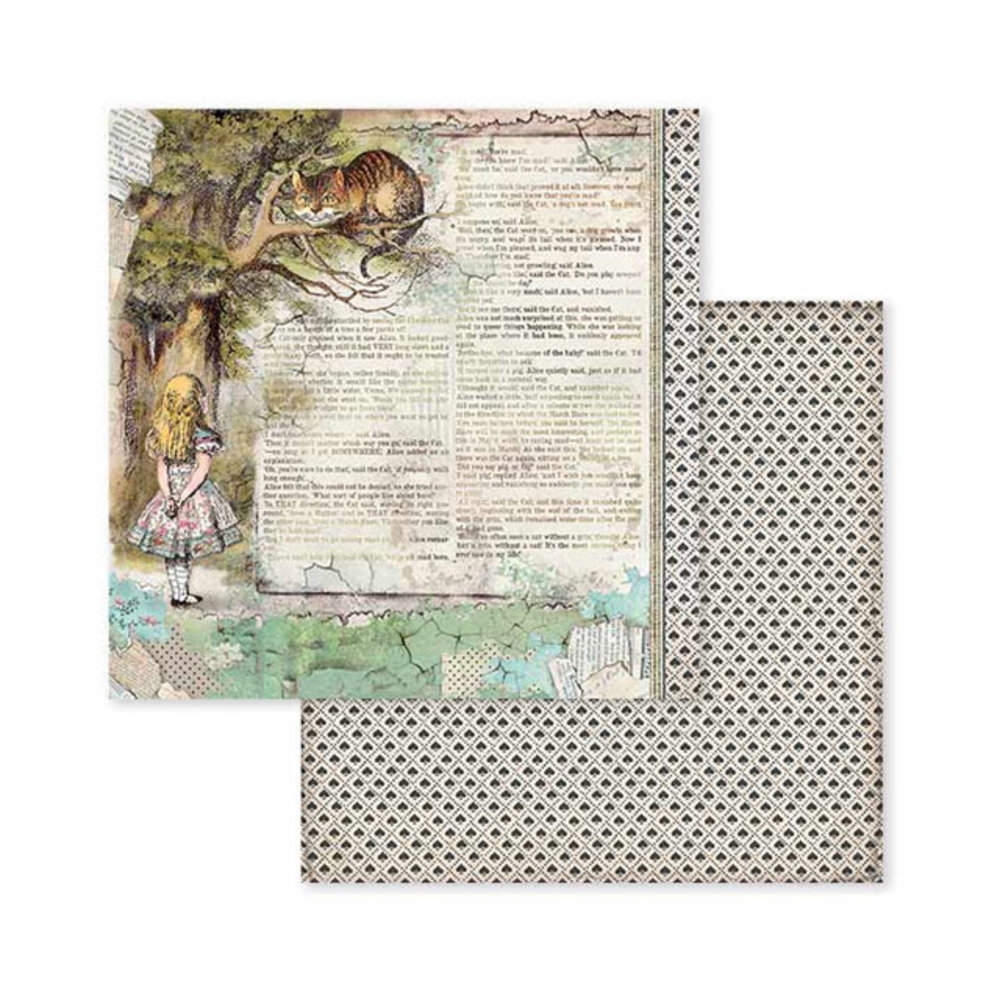 Stamperia Alice in Wonderland 6x6 Inch Paper Pack (SBBXS03) (DISCONTINUED) Stamperia Alice in Wonderland 6x6 Inch Paper Pack (SBBXS03) (DISCONTINUED)