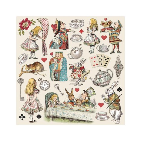 Stamperia Alice in Wonderland 6x6 Inch Paper Pack (SBBXS03) (DISCONTINUED) Stamperia Alice in Wonderland 6x6 Inch Paper Pack (SBBXS03) (DISCONTINUED)