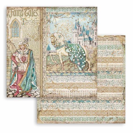 Stamperia Sleeping Beauty 6x6 Inch Paper Pack (SBBXS01) (DISCONTINUED)