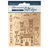 Stamperia Decorative Chips Sleeping Beauty Castle (SCB58) (DISCONTINUED)