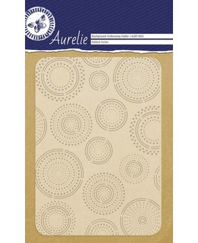 Aurelie Dotted Circles Background Embossing Folder (AUEF1003) (OUTLET)