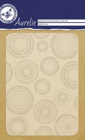 Aurelie Dotted Circles Background Embossing Folder (AUEF1003) (OUTLET)