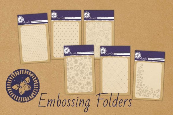 Aurelie Buttons Background Embossing Folder (AUEF1004) (OUTLET) Aurelie Buttons Background Embossing Folder (AUEF1004) (OUTLET)