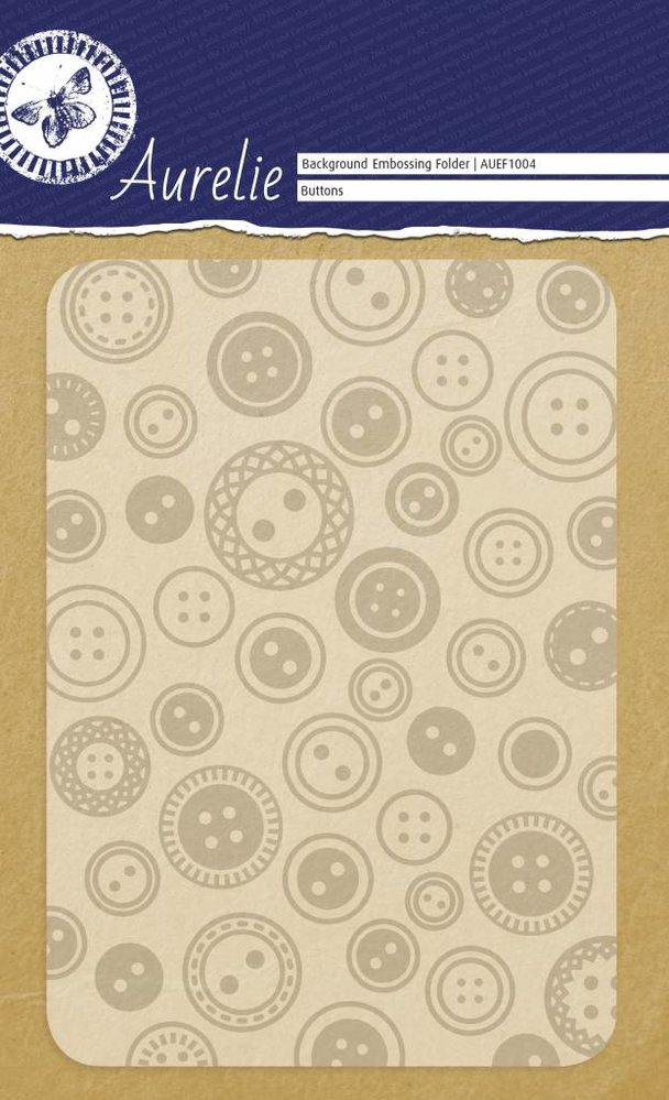 Aurelie Buttons Background Embossing Folder (AUEF1004) (OUTLET) Aurelie Buttons Background Embossing Folder (AUEF1004) (OUTLET)