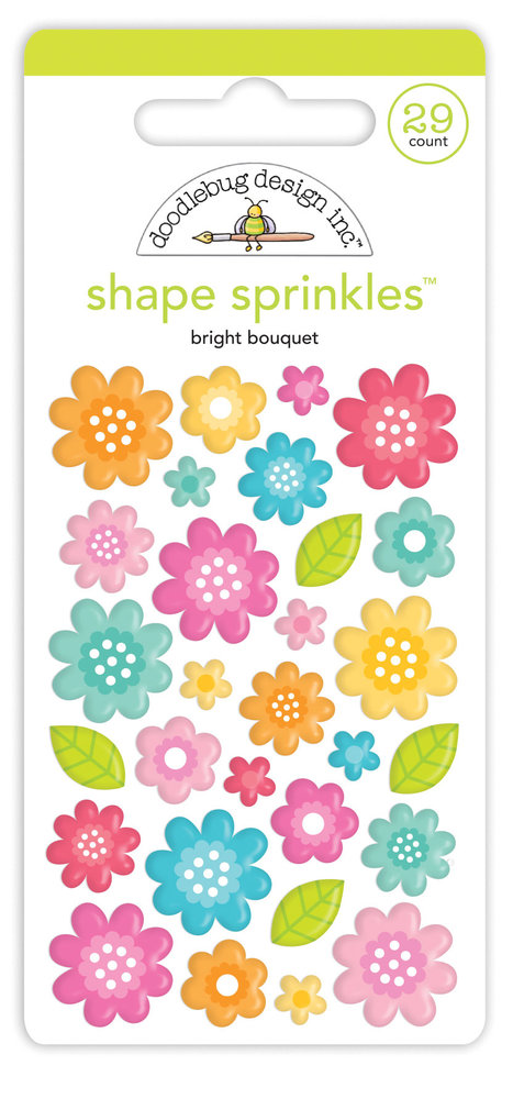 Doodlebug Design Bright Bouquet Shape Sprinkles (7249) (DISCONTINUED) Doodlebug Design Bright Bouquet Shape Sprinkles (7249) (DISCONTINUED)