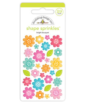 Doodlebug Design Bright Bouquet Shape Sprinkles (7249) (DISCONTINUED)