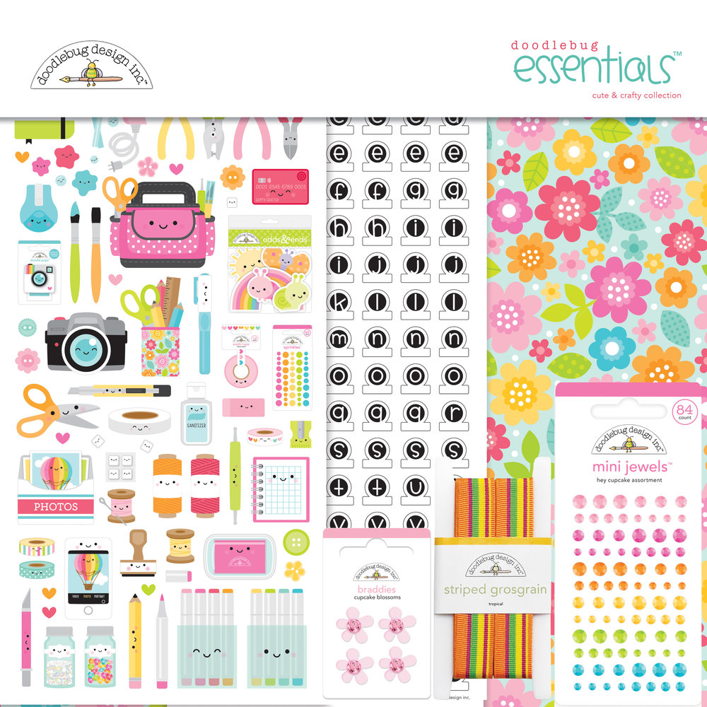 Doodlebug Design Cute & Crafty 12x12 Inch Essentials Kit (7293) (DISCONTINUED) Doodlebug Design Cute & Crafty 12x12 Inch Essentials Kit (7293) (DISCONTINUED)