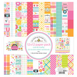 Doodlebug Design Cute & Crafty 12x12 Inch Paper Pack (7290) (DISCONTINUED)