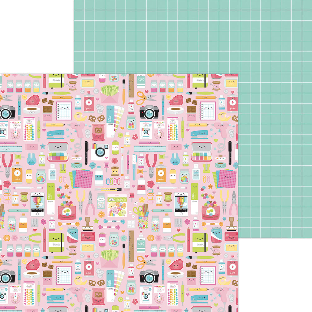 Doodlebug Design Cute & Crafty 12x12 Inch Paper Pack (7290) (DISCONTINUED)
