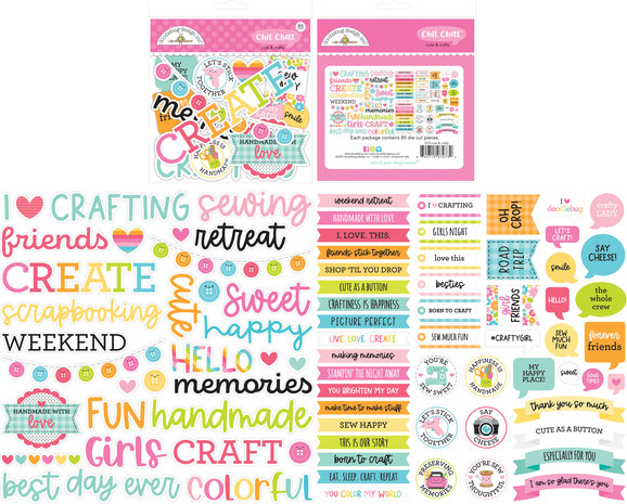 Doodlebug Design Cute & Crafty Chit Chat (7273) (DISCONTINUED) Doodlebug Design Cute & Crafty Chit Chat (7273) (DISCONTINUED)