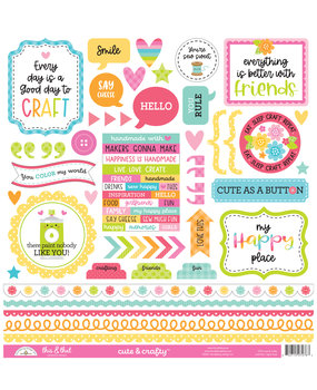 Doodlebug Design Cute & CraftyThis & That Stickers (7276) (DISCONTINUED)