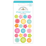 Doodlebug Design Cute as a Button Shape Sprinkles (7250) (DISCONTINUED)