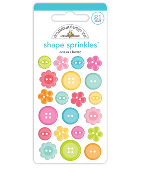 Doodlebug Design Cute as a Button Shape Sprinkles (7250) (DISCONTINUED)