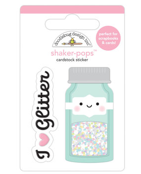 Doodlebug Design Glitter Jar Shaker-Pops (7254) (OUTLET)