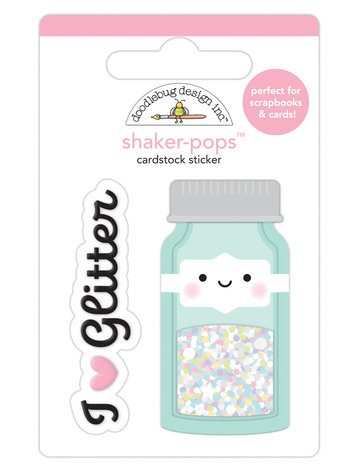 Doodlebug Design Glitter Jar Shaker-Pops (7254) (DISCONTINUED) Doodlebug Design Glitter Jar Shaker-Pops (7254) (DISCONTINUED)