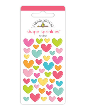 Doodlebug Design Love This! Shape Sprinkles (7252) (DISCONTINUED)