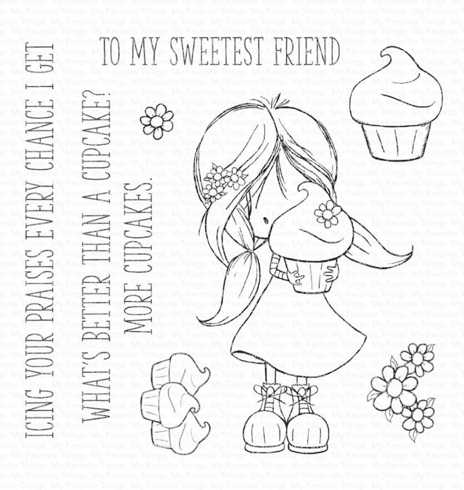 My Favorite Things Cupcake Cutie Clear Stamps (TI-006) (OUTLET)