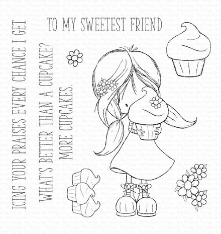 My Favorite Things Cupcake Cutie Clear Stamps (TI-006) (OUTLET)
