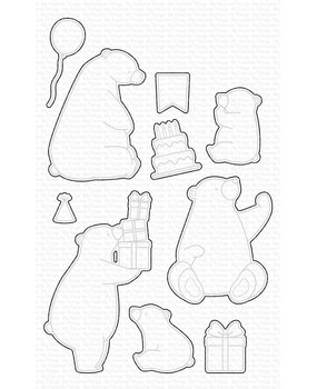 My Favorite Things Birthday Bears Die-namics (MFT-2032) (OUTLET)