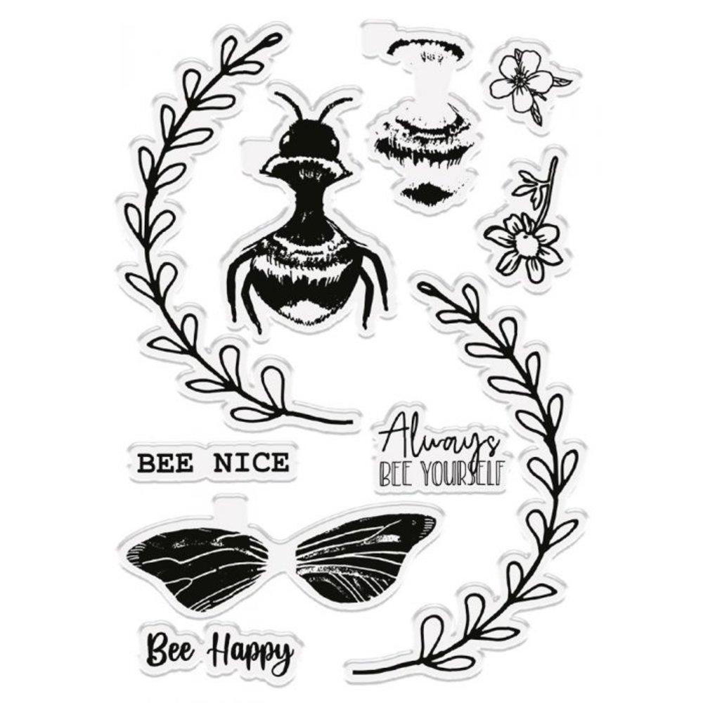 Crafter's Companion Bee-Youtiful Collection Clear Stamps Build a Bee (NG-BEY-STP-BABE) (OUTLET)