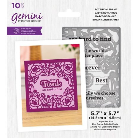 Gemini Botanical Frame Stamp & Die (GEM-STD-BOTF) (OUTLET) Gemini Botanical Frame Stamp & Die (GEM-STD-BOTF) (OUTLET)