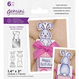 Gemini Hoppy Birthday Stamp & Die (GEM-STD-HOPBI) (OUTLET)
