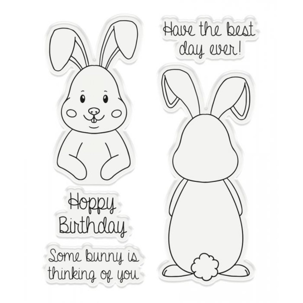 Gemini Hoppy Birthday Stamp & Die (GEM-STD-HOPBI) (OUTLET)