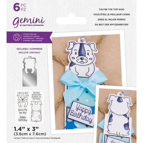 Gemini You're the Top Dog! Stamp & Die (GEM-STD-YTTD) (OUTLET)