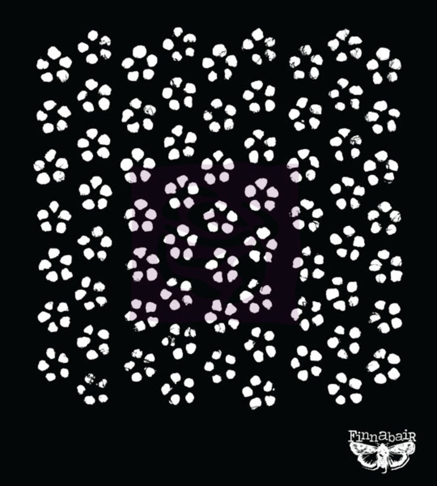 Finnabair Flower 7x7 Inch Stencil (960162) (DISCONTINUED)