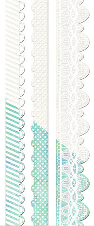 Finnabair Canvas Borders 2 12 Inch Resist Canvas (4pcs) (961190) (DISCONTINUED)