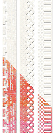 Finnabair Canvas Borders 4 12 Inch Resist Canvas (3pcs) (961213) (DISCONTINUED)