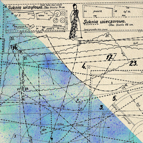 Finnabair Seamstress 12x12 Inch Resist Canvas (960711) (DISCONTINUED) Finnabair Seamstress 12x12 Inch Resist Canvas (960711) (DISCONTINUED)